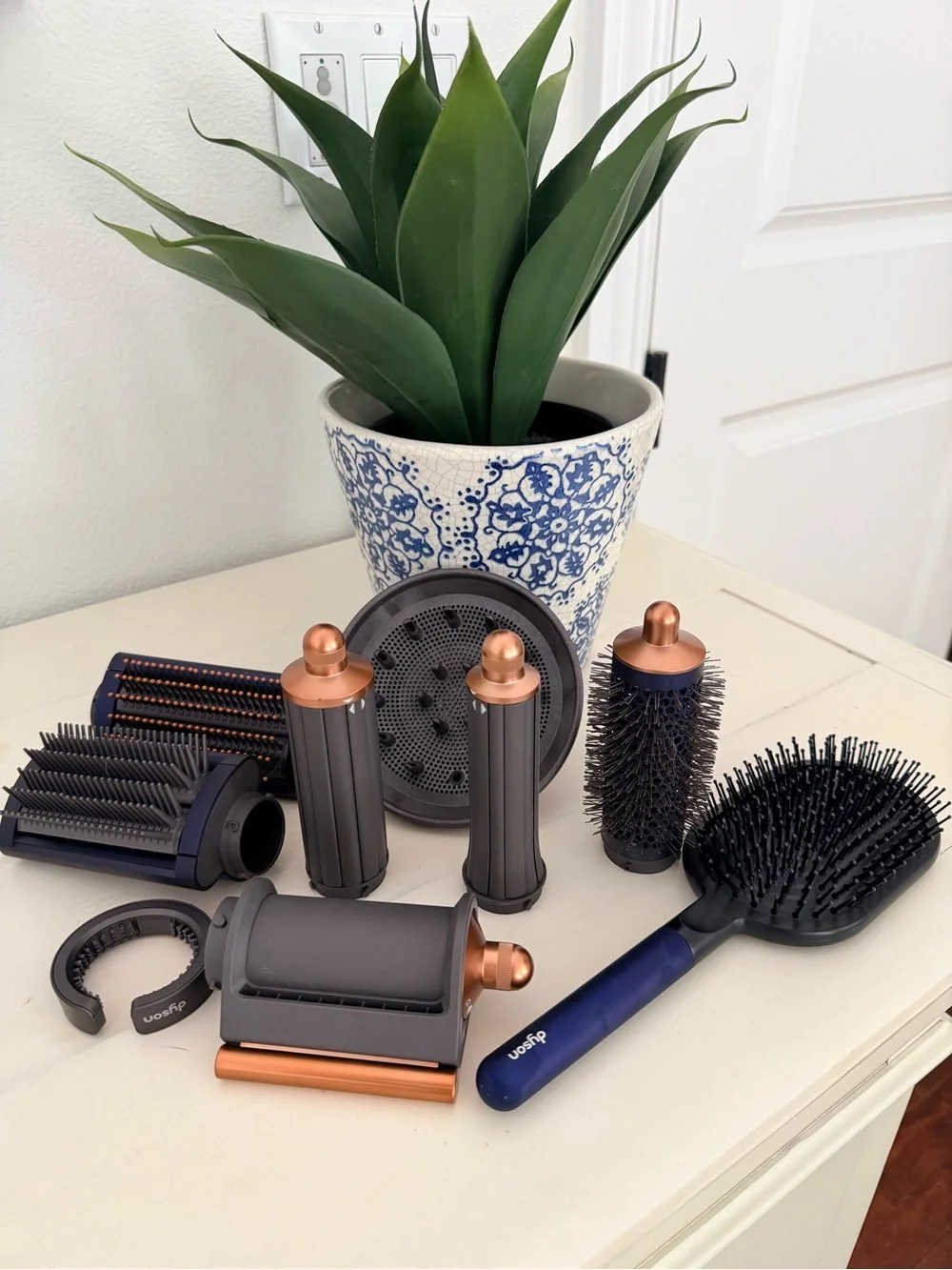 Dyson Airwrap Hair Styler Set in Navy and Copper